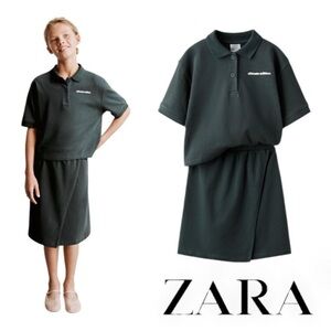Zara Kids Polo Shirt in Deep Green